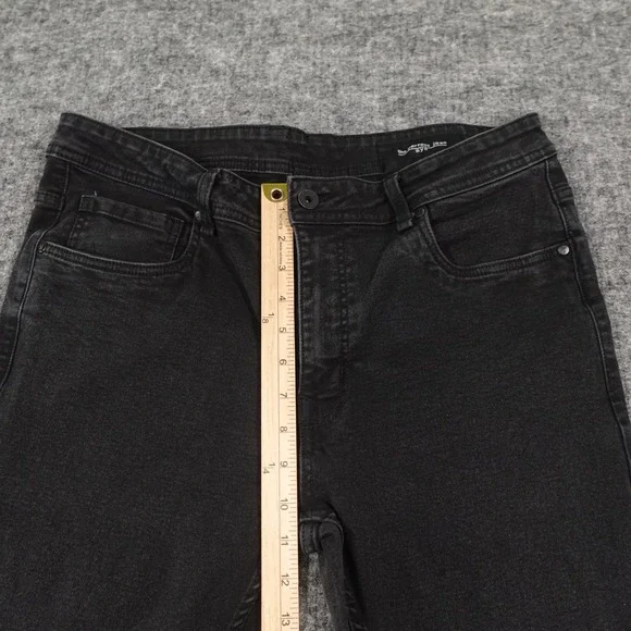 The Perfect Jean‎ NYC Mens 36x32 Black Slim Fit Straight Denim Jeans Stretch - Picture 8 of 12